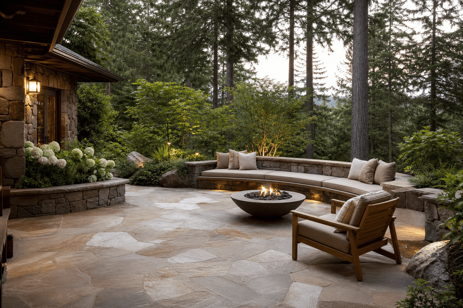Residential patio and outdoor living space